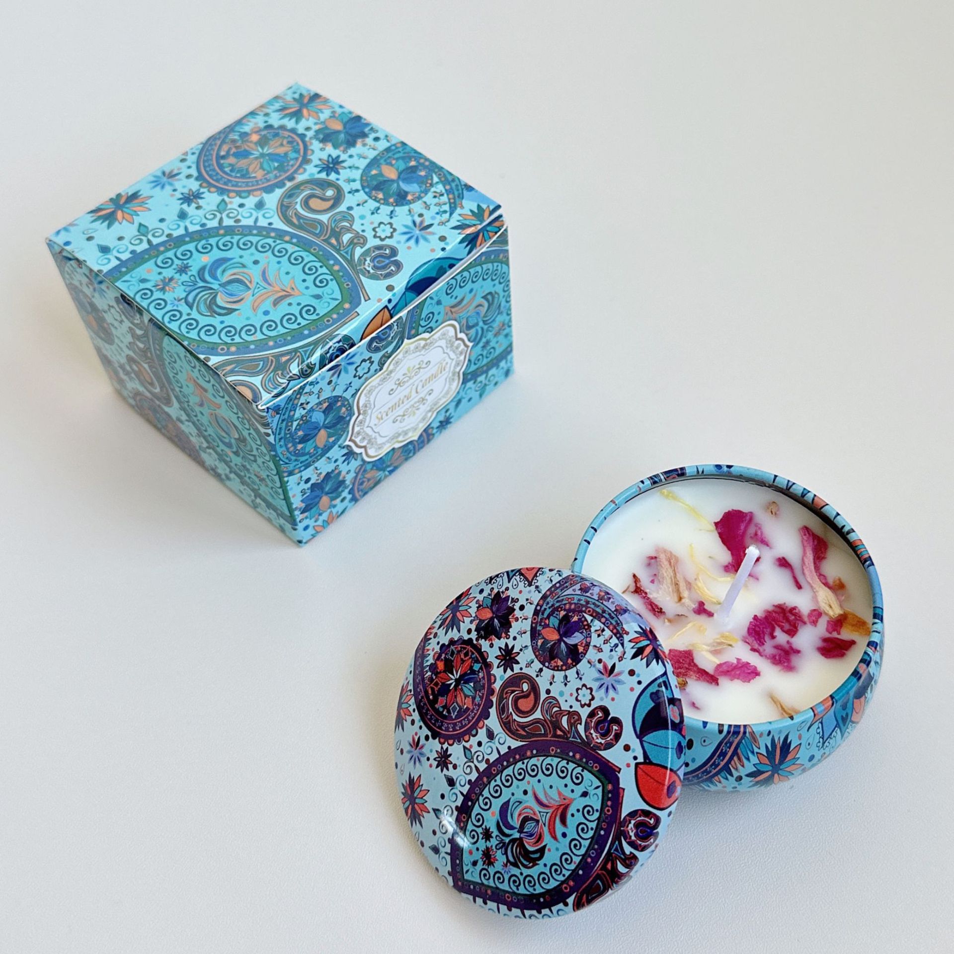 V888-ELOSUNG20888-202503071432-00 Small Scented Candle Set - 4 Soy Wax Candles, Travel Candle Set (Black Cherry) - Image 1