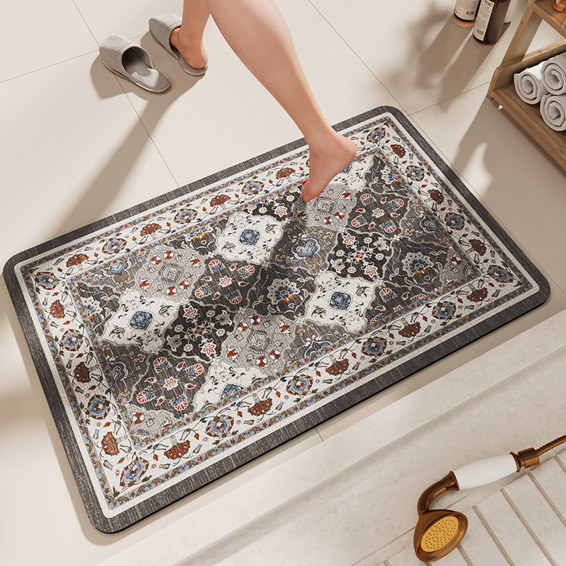 V888-ELOSUNG20917-202503121351-00 Non-Slip Diatomaceous Earth Bath Mat - Quick-Dry, Durable Toilet Rug 40x60cm - Image 1