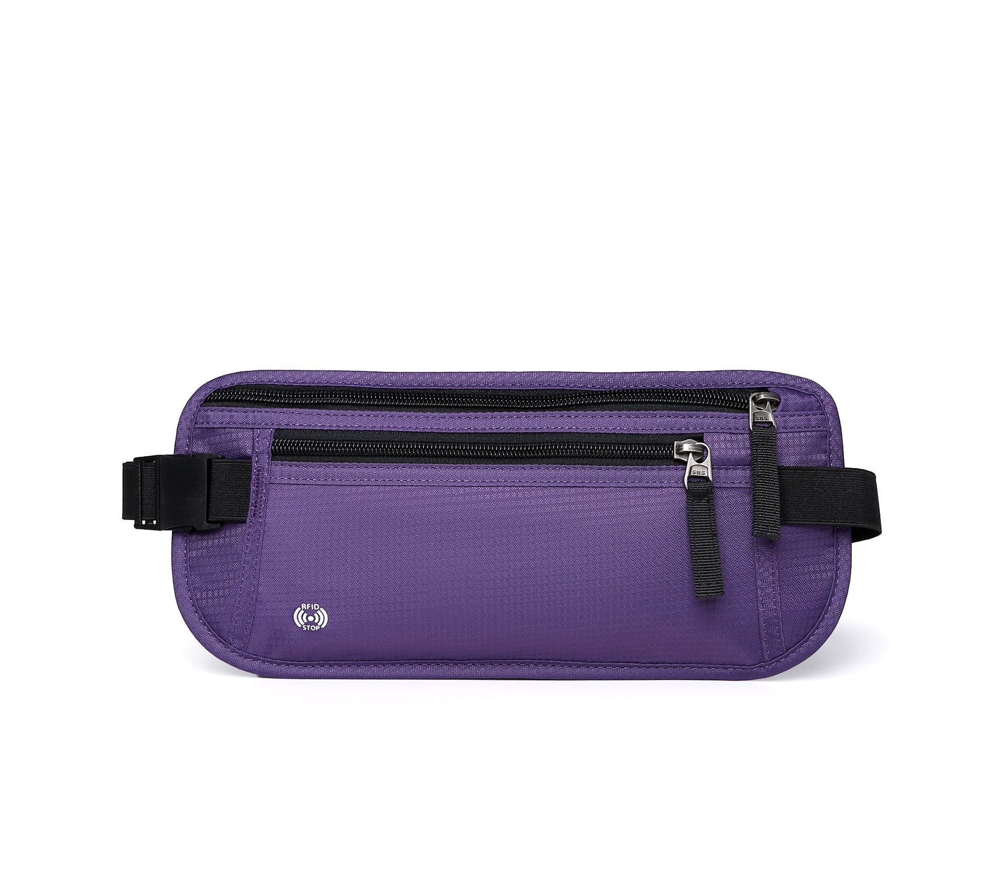 V888-ELOSUNG21408-202502271205-00 Purple Nylon Travel Waist Pack - Waterproof, RFID Blocking, Lightweight - Image 1