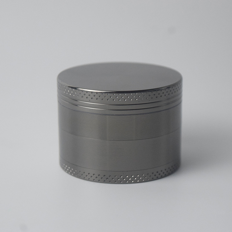 V888-ELOSUNG21644-202503071347-00 Grey Premium 4-Layer Zinc Alloy Herb Grinder - Magnetic Lid & Fine Grinding, 63mm, 162g - Image 1