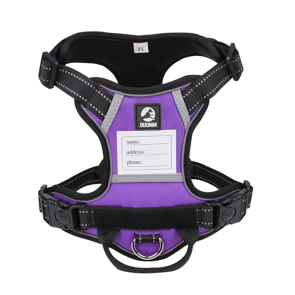 V888-ELOSUNG21885-202503131521-00 Size L Purple Reflective No-Pull Dog Harness - Adjustable & Durable for Large Breeds, Anti-Escape Design - Image 1