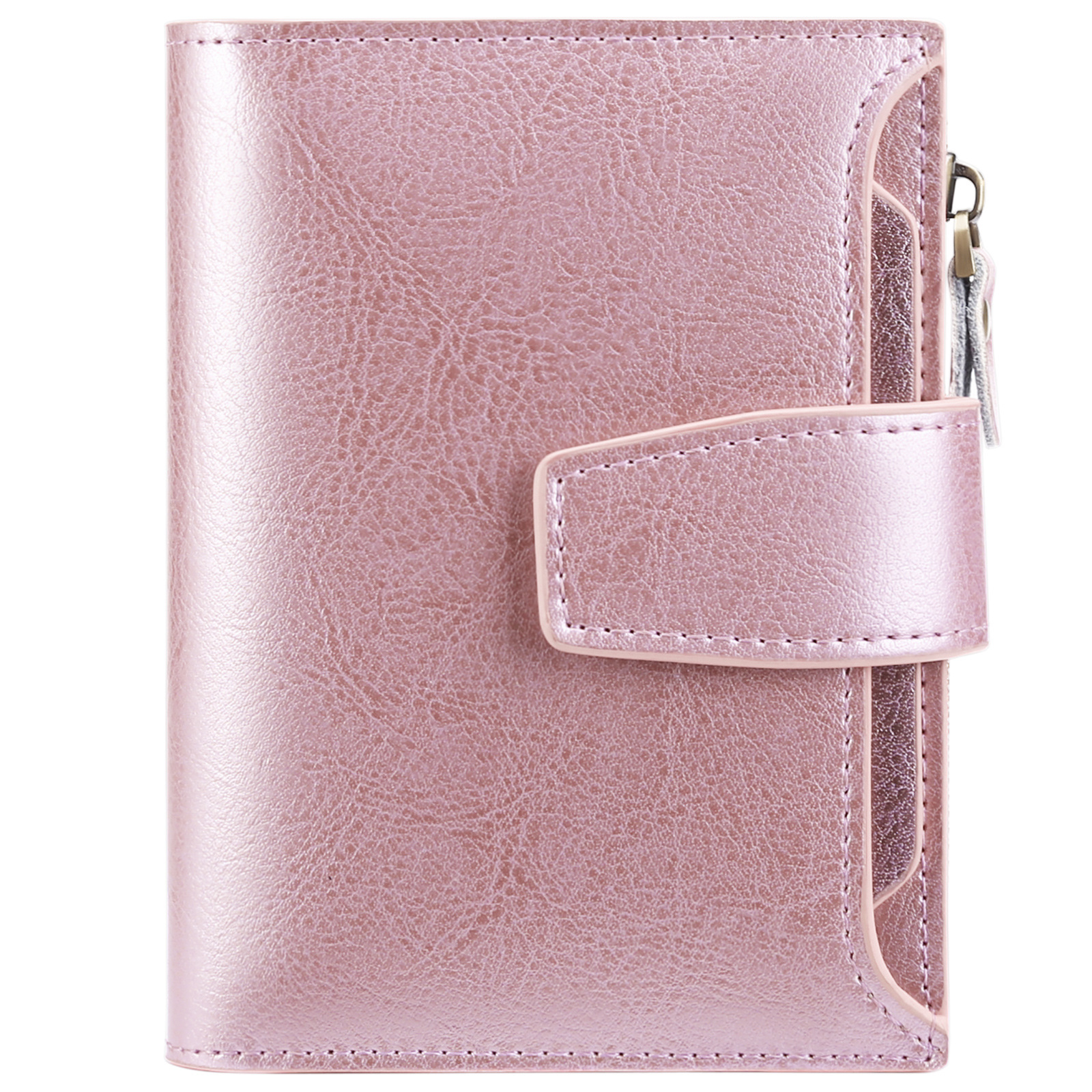 V888-ELOSUNG21965-202503181030-00 Purple Premium Genuine Leather RFID Blocking Women's Wallet - Lightweight, Multi-Functional, and Stylish - Image 1