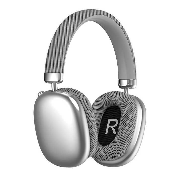 V888-ELOSUNG22620-202503282031-00 Silver Wireless Over-Ear Headphones - Bluetooth 5.3, Knob Control - Image 1