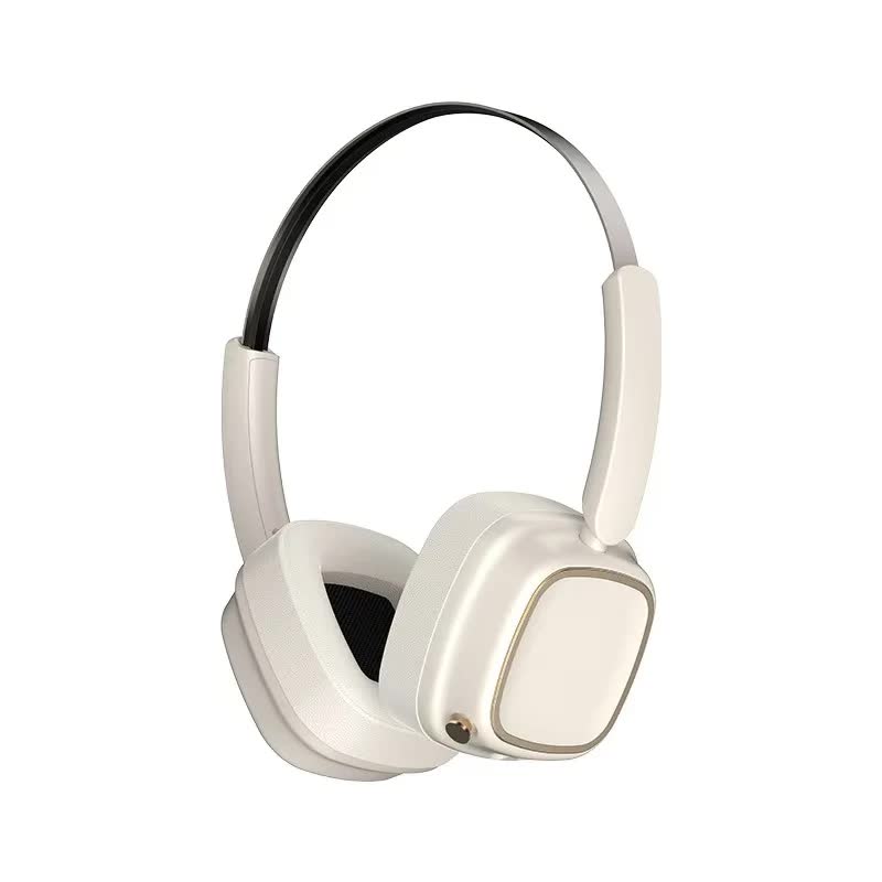V888-ELOSUNG23029-202503211548-00 Beige Compact Retro Headphones - Wireless Bluetooth, Deep Bass, Immersive Sound - Image 1