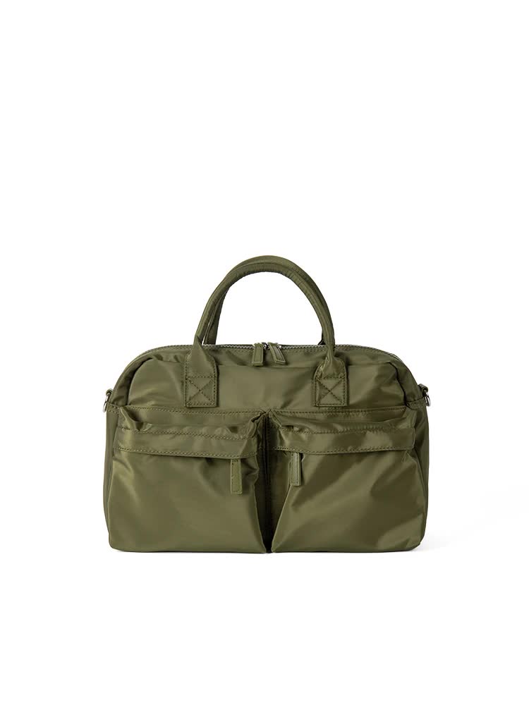 V888-ELOSUNG23246-202503251941-00 Green Casual Nylon Tote Bag - Lightweight Korean-Style Crossbody Bag, Large Capacity - Image 1