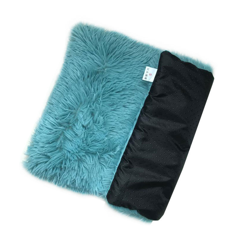 V888-ELOSUNG23572-202504031740-00 Blue Plush Pet Mat for Dogs and Cats - 50x70cm, Anti-Slip, Warm and Cozy for Autumn and Winter - Image 1