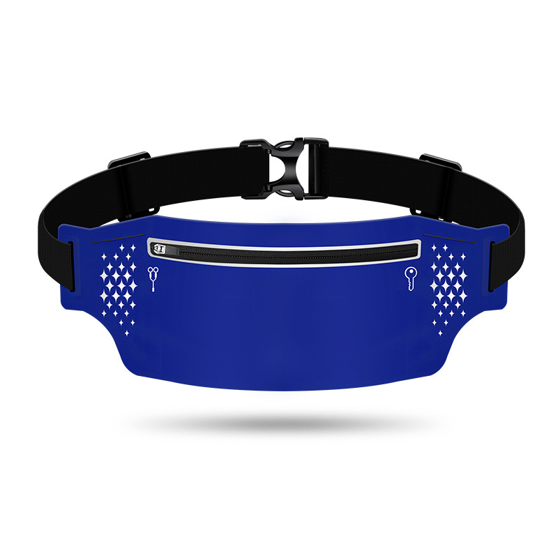 V888-ELOSUNG23702-202504141753-00 2 Pcs Blue Lightweight Women's Running Waist Bag - Splash-Proof Fitness Belt with Stretchable Phone Storage - Image 1