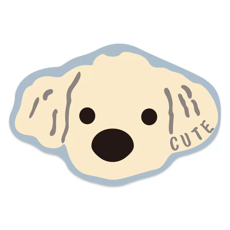 V888-ELOSUNG23711-202504141807-00 2 Pcs Style 5 Beige Puppy pattern Cartoon Pet Feeding Mat for Cats & Dogs - Absorbent Diatom Mud Splash-Proof Mat, Easy to Clean - Image 1