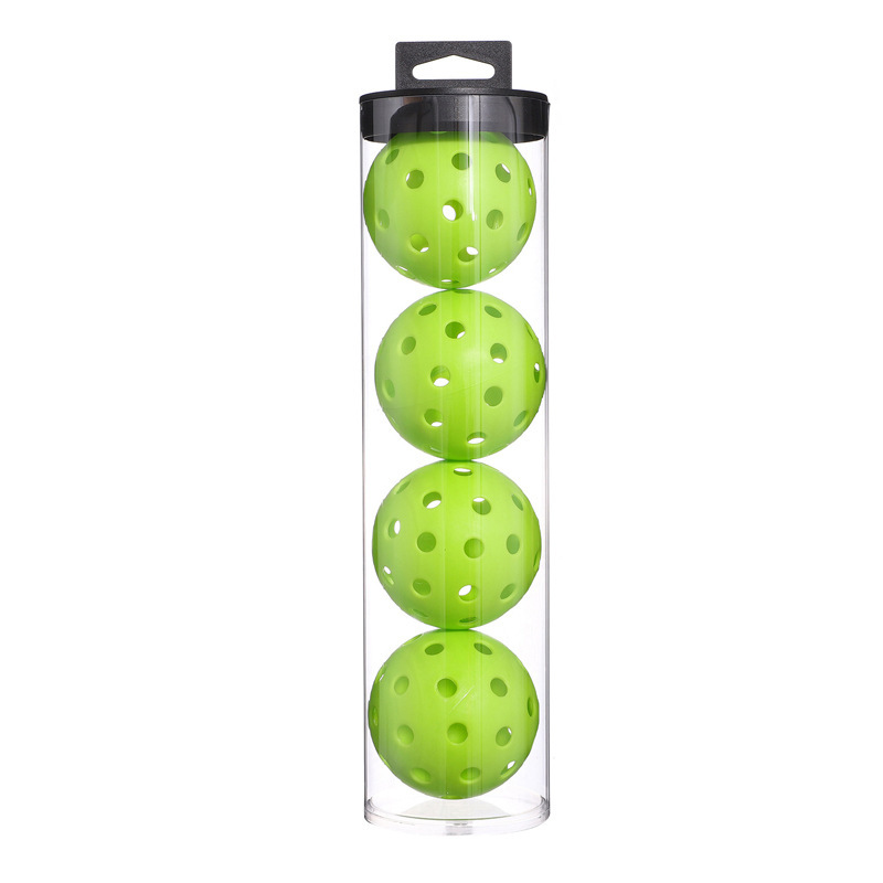 V888-ELOSUNG23827-202504141742-00 2 Tubes Green Outdoor Pickleball Balls 4-Pack - Durable 40-Hole Design with Carry Tube(8 balls in total) - Image 1
