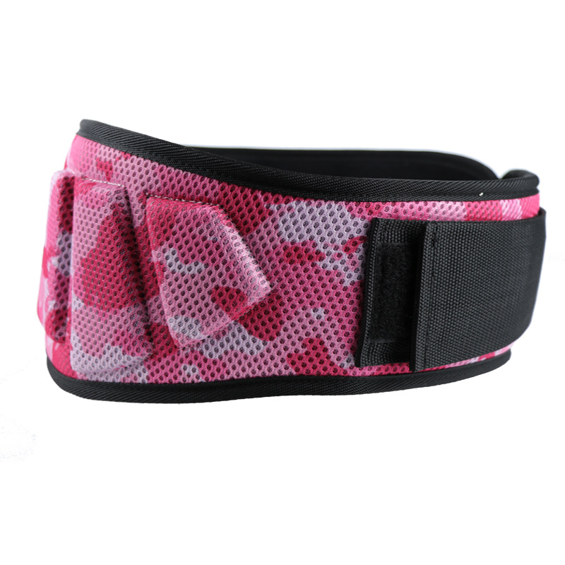 V888-ELOSUNG23883-202504141627-00 Size M Pink Camouflage Camo Weightlifting Belt - EVA Nylon Gym Belt for Squats, Deadlifts & Lumbar Support - Image 1