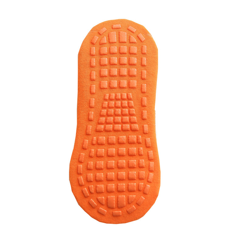 V888-ELOSUNG24144-202503251916-00 Ten Pairs Of Orange Kids Non-Slip Trampoline Socks for Playground Early Education and Yoga Unisex Anti-Skid Floor Socks for 1-5 Years - Image 1