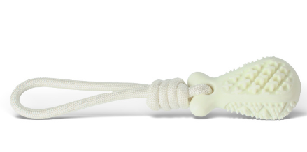 V888-ELOSUNG24866-202504211240-00 White Single Drop of Water Durable Cotton Rope Dog Toy Set (3-Pack) - Chew, Tug & Treat Dispensing Ball for Dental Health - Image 1