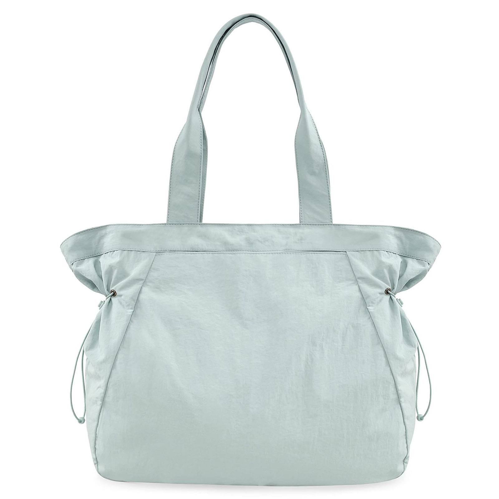 V888-ELOSUNG25101-202504141340-00 Water-Resistant Tote Bag with Drawstring Side-Cinch and Snap Closure - 18L Capacity Light Blue - Image 1