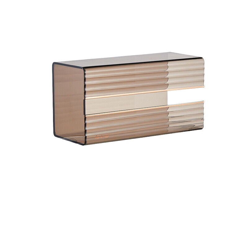 V888-ELOSUNG270-200372-00 Transparent black light luxury tissue box, single pack 21cm*11.1cm*9.1cm - Image 1