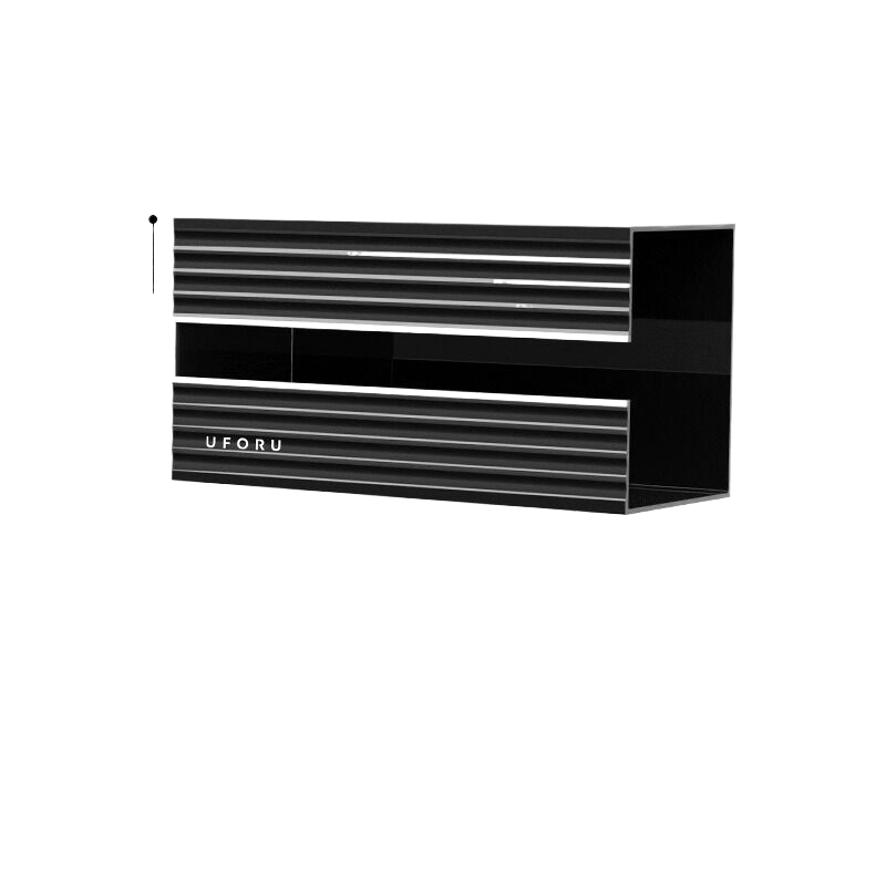 V888-ELOSUNG273-200381-00 Pure black light luxury tissue box, single pack 21cm*11.1cm*9.1cm - Image 1