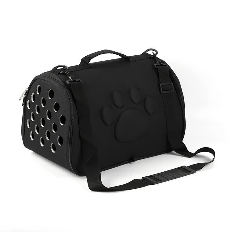 V888-ELOSUNG27540-202505131646-00 Black Stylish EVA Pet Carrier Bag - Lightweight Portable & Breathable Travel Crate for Small Dogs & Cats - Image 1