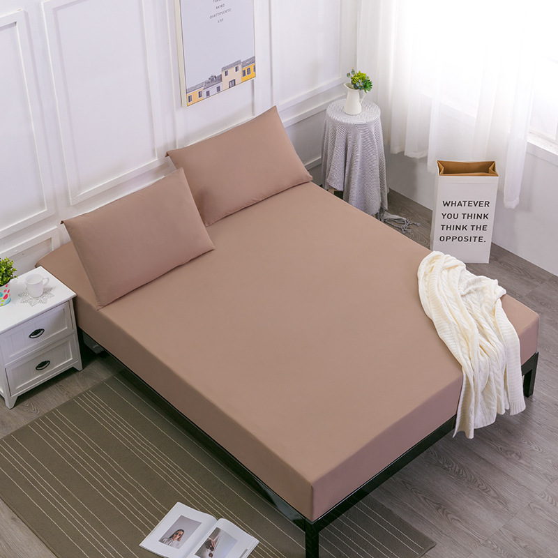 V888-ELOSUNG27789-202505191242-00 Brown Queen Size Waterproof Fitted Mattress Protector - Soft & Breathable Bed Cover, Hypoallergenic, Deep Pocket (152x190x30cm) - Image 1