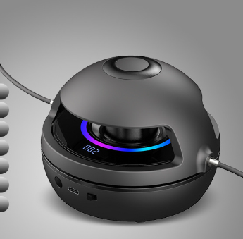 V888-ELOSUNG28005-202504221135-00 Black Smart Electric Jump Rope Machine with Bluetooth Music, Remote Control & LED Lights - Image 1