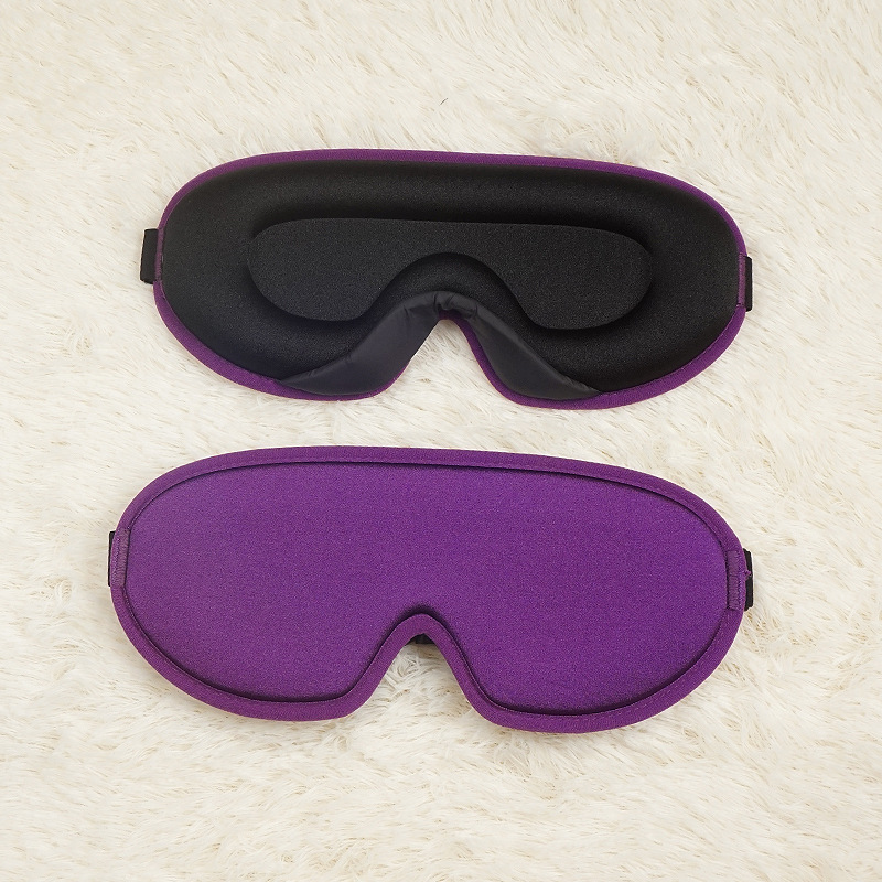 V888-ELOSUNG28045-202504281607-00 Purple Set of 2 3D Contoured Sleep Eye Masks - Total Blackout Memory Foam Blindfold with Lycra - Image 1