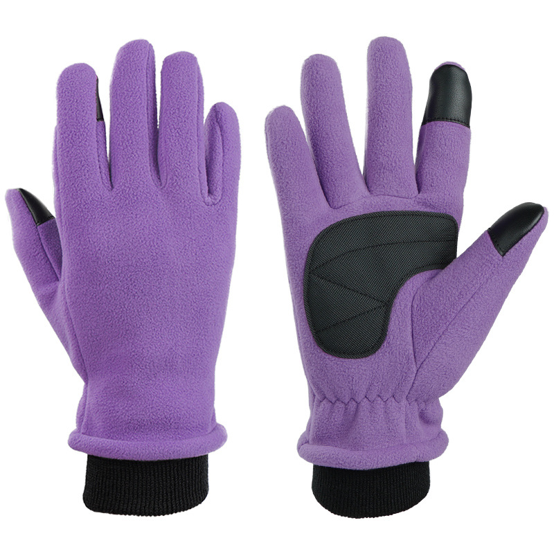 V888-ELOSUNG28232-202504301617-00 S Purple Warm Windproof Touchscreen Gloves - Anti-Slip Grip for Winter Cycling & Outdoor Sports - Image 1