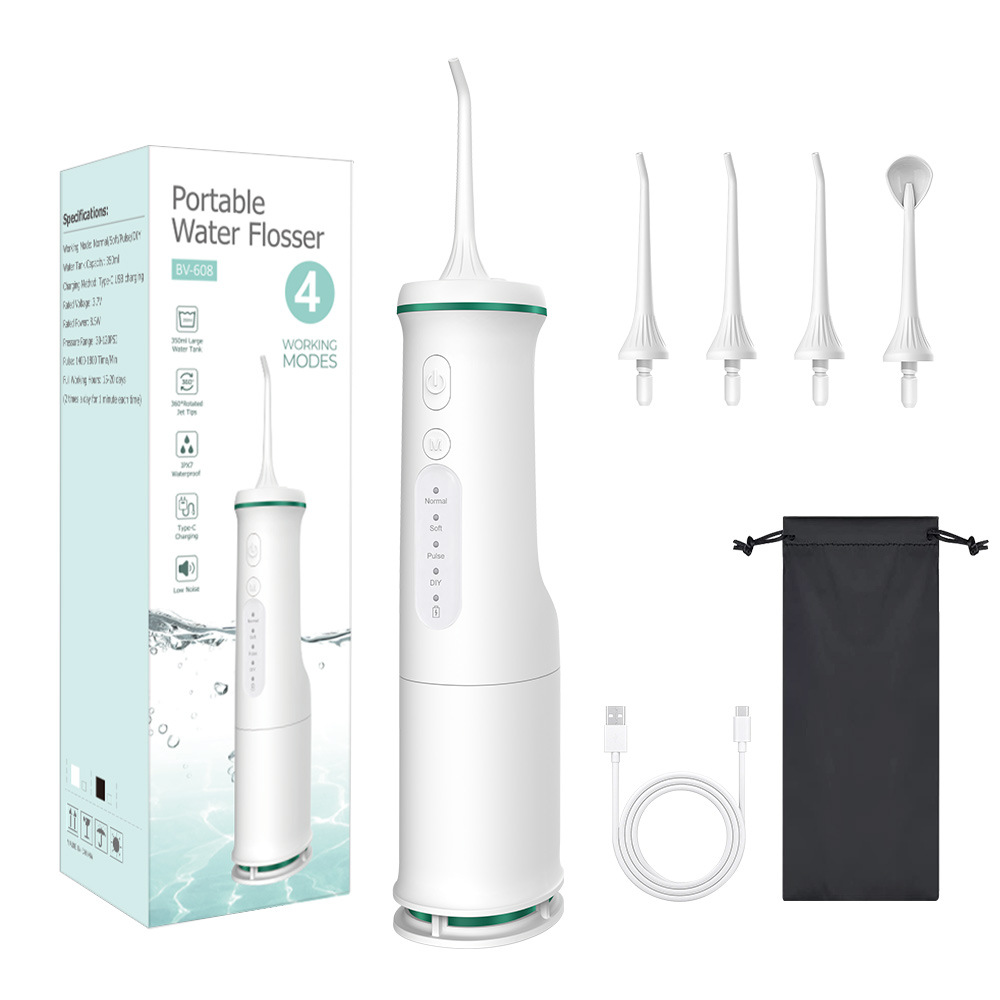 V888-ELOSUNG28359-202505081811-00 White Home Electric Oral Irrigator - Portable Water Flosser for Teeth Cleaning - Image 1