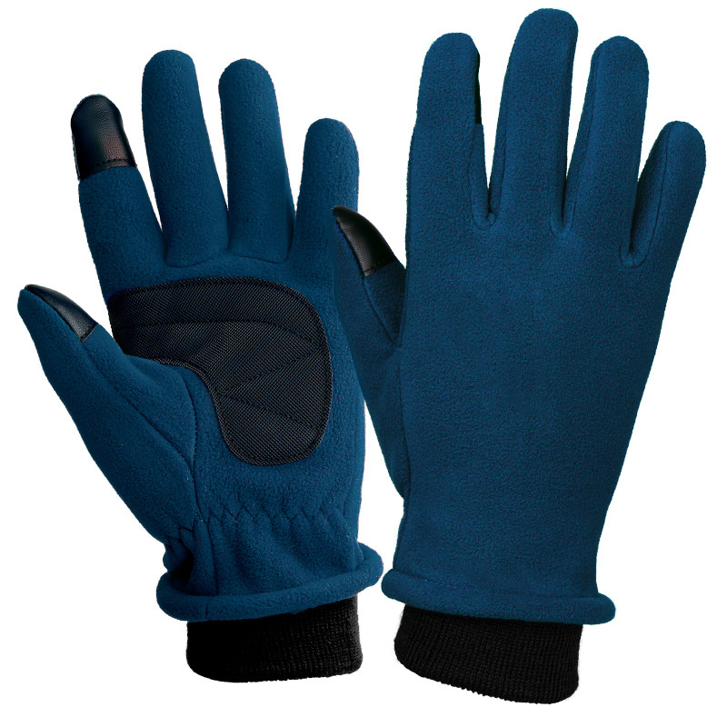 V888-ELOSUNG28442-202505131933-00 XL Navy Blue Warm Windproof Touchscreen Gloves - Anti-Slip Grip for Winter Cycling & Outdoor Sports - Image 1