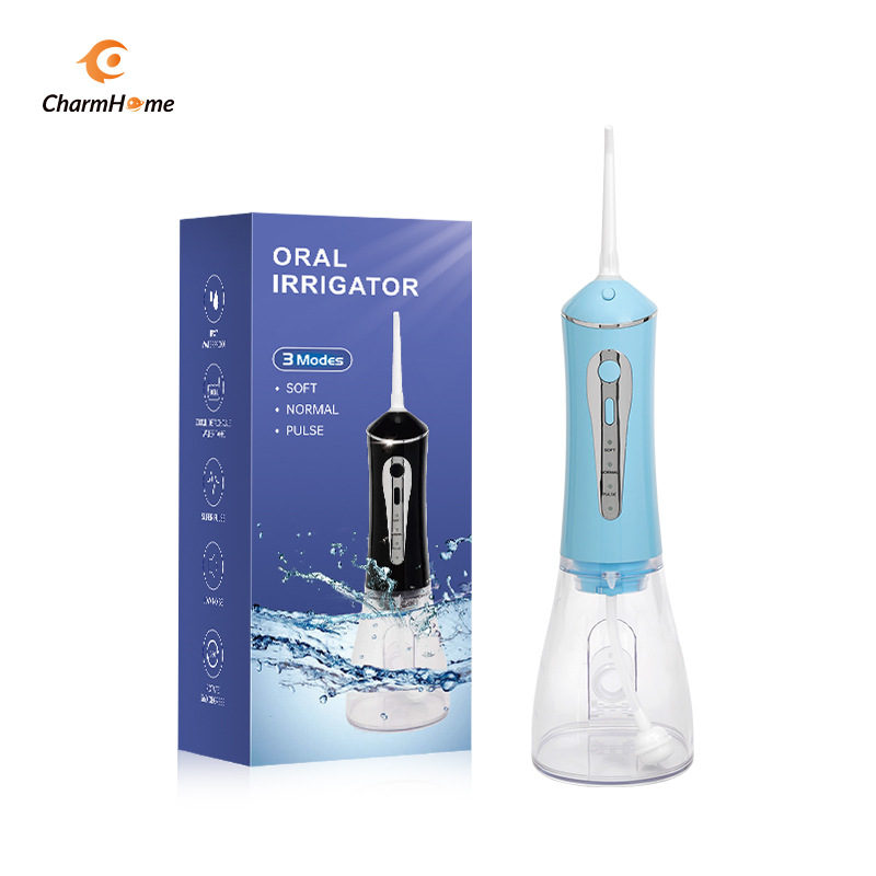 V888-ELOSUNG29148-202505231405-00 CharmHome Portable Oral Irrigator - 3 Modes, 140 PSI, IPX7 Waterproof(Blue) - Image 1