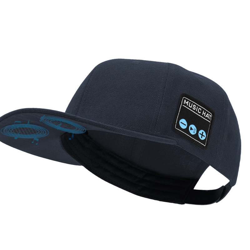 V888-ELOSUNG29288-202505261528-00 Wireless Bluetooth 5.0 Music Hat - Outdoor Speaker Cap with Mic, Sun Protection & Breathable Fabric(Navy blue) - Image 1