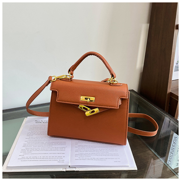 V888-ELOSUNG29506-202506041905-00 Elegant PU Leather Top Handle Satchel Bag - Versatile Crossbody & Shoulder Bag(brown) - Image 1