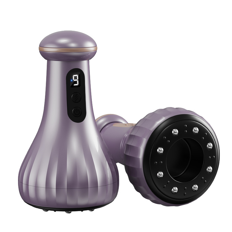 V888-ELOSUNG29658-202506101142-00 Electric Cupping & Gua Sha Massager - 9 Levels Heat & Suction, Red Light Therapy, USB-C Rechargeable(Purple) - Image 1