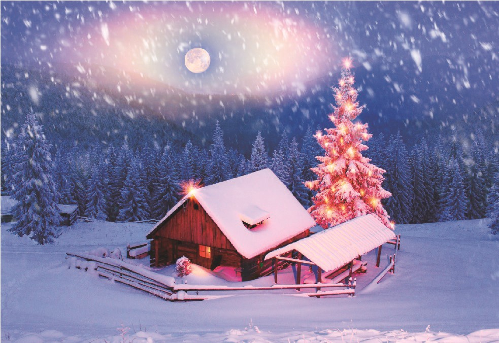 V888-ELOSUNG3095-202592-00 Fairy Tale Hut Puzzle - Image 1