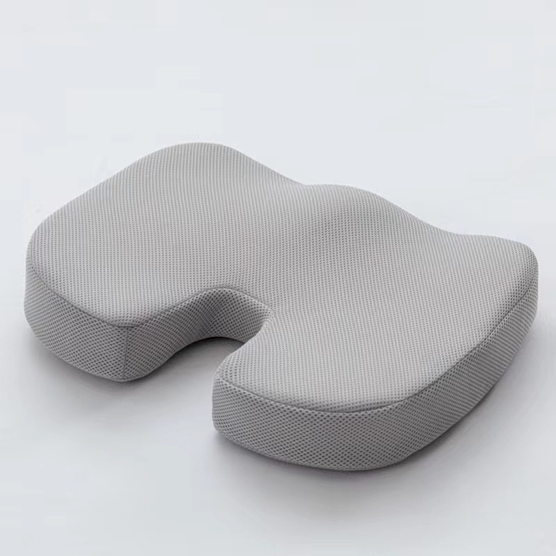 V888-ELOSUNG32014-202505261621-00 Grey Ergonomic U-Shaped Memory Foam Seat Cushion - Coccyx Relief & Posture Support with Breathable Cover - Image 1