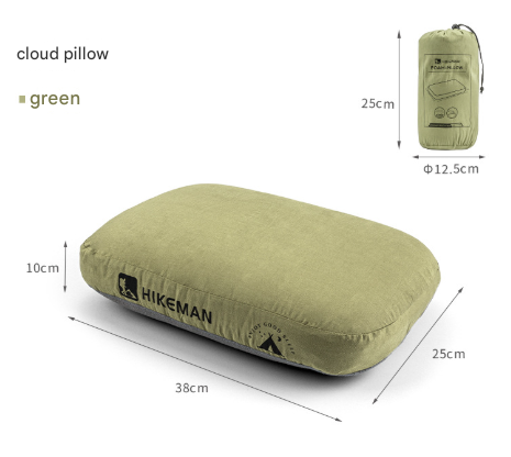 V888-ELOSUNG32565-202506241137-00 Green Reversible Memory Foam Travel Pillow - All-Season Comfort Neck Support for Deep Sleep & Portability - Image 1