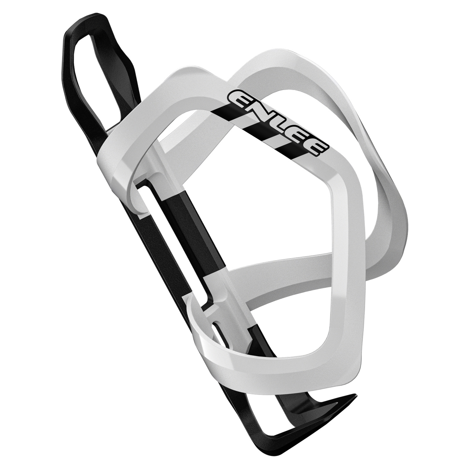 V888-ELOSUNG32642-202506241118-00 White Ultra Lightweight Road & Mountain Bike Water Bottle Cage - 39g Polycarbonate + Glass Fiber, Fits Most Bottles - Image 1