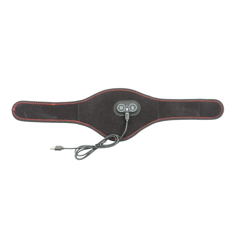 V888-ELOSUNG32769-202506301126-00 Black Heated Vibrating Neck Wrap - USB Powered Massager for Soothing Pain Relief with 3 Heat & 3 Vibration Modes - Image 1