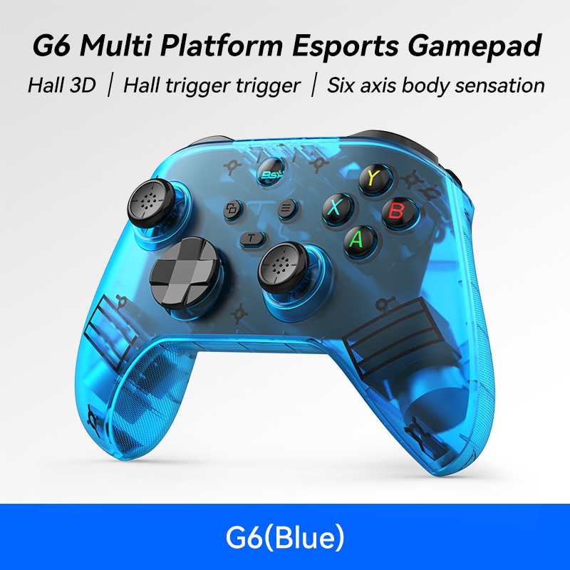 V888-ELOSUNG35111-202506241006-00 G6 Pro Wireless Gaming Controller - Hall Joysticks & Triggers, Multi-Platform, Six-Axis Gyro, Turbo & Macro(blue) - Image 1