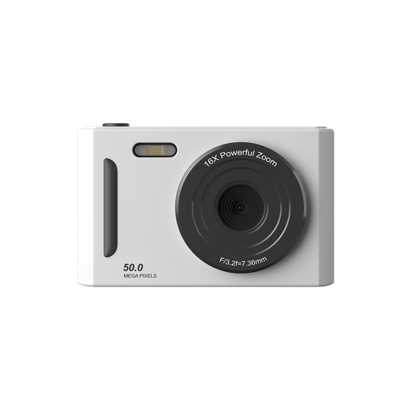 V888-ELOSUNG35336-202506251007-00 50MP HD Digital Camera with 8X Zoom & Dual Lens System(white) - Image 1