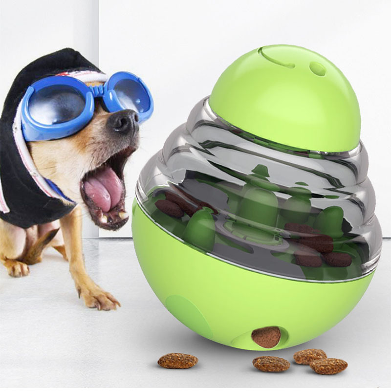 V888-ELOSUNG35365-202506301002-00 Interactive Dog Puzzle Feeder with Adjustable Food Dispensing Holes(Green) - Image 1