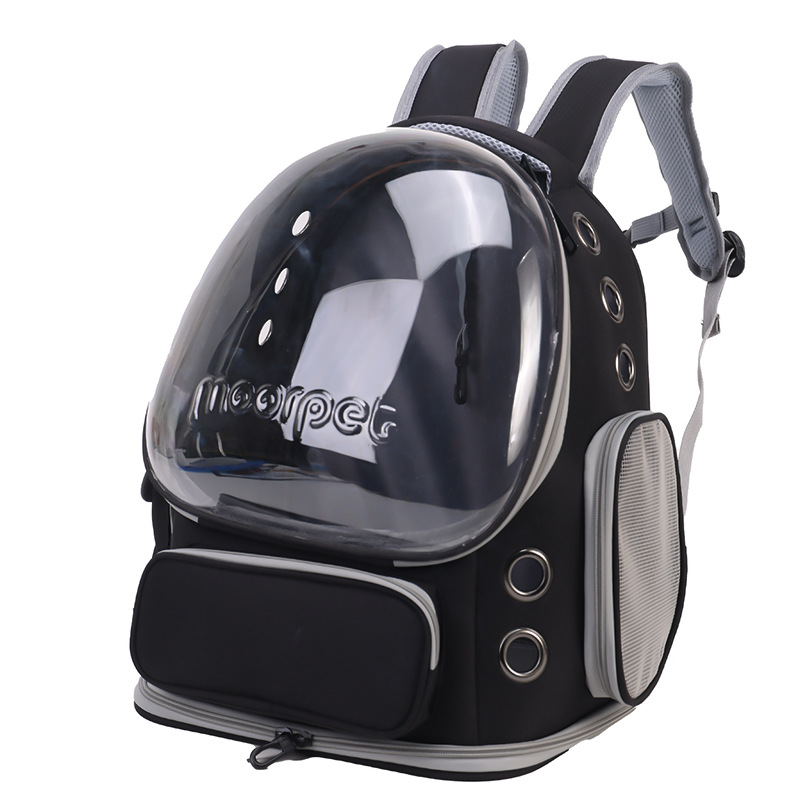 V888-ELOSUNG35373-202506301010-00 Spacious Pet Carrier with Ventilation System & Water-Resistant Design(black) - Image 1