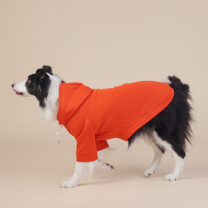 V888-EOSUNG31042-202505231351-00 Orange Classic Dog Sweatshirt with Hood & Drawstrings - For Large Dogs (Size : 2XL) - Image 1