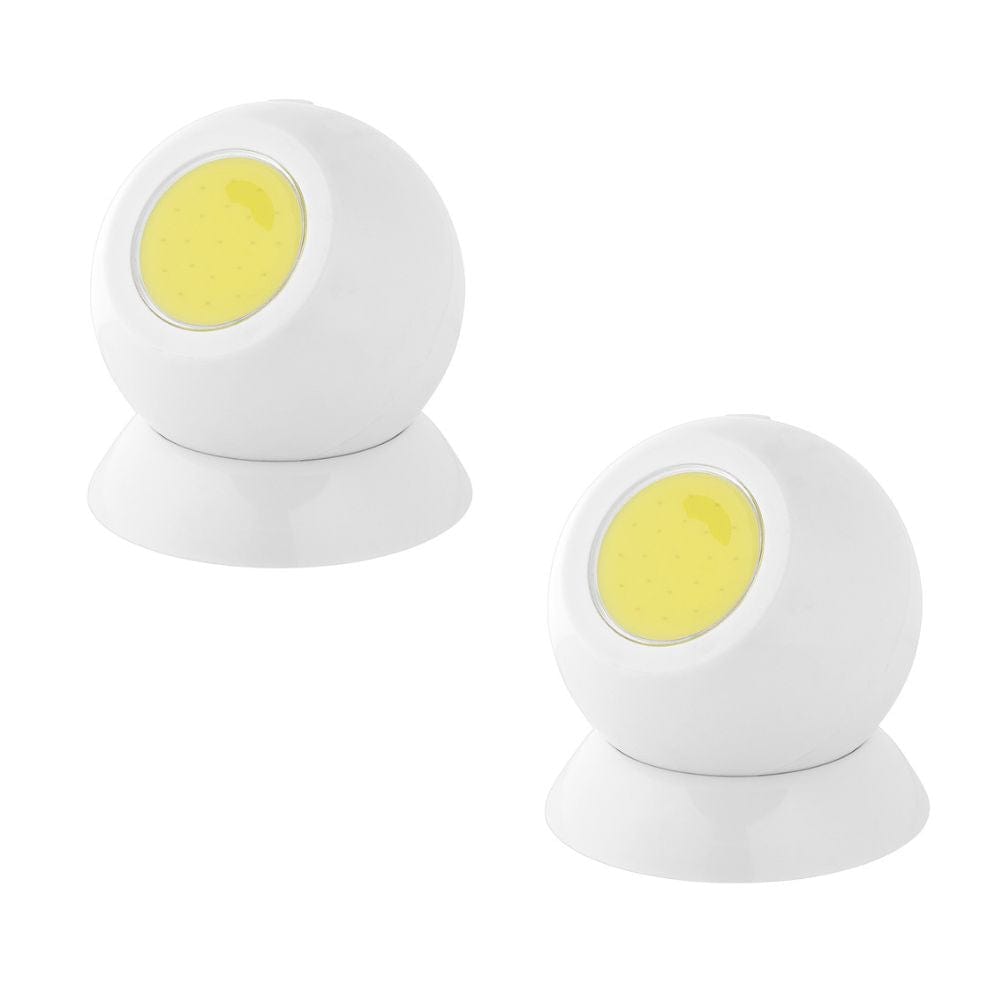 V915-BR0010X2-205260-00 Brillar Wireless Swivel Ball LED Light 2 Pack - Image 1