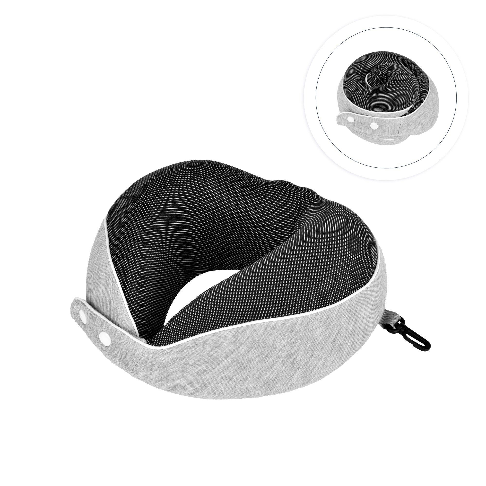 V915-FM0106-203414-00 Compact Luxury Memory Foam Travel Pillow - Image 1