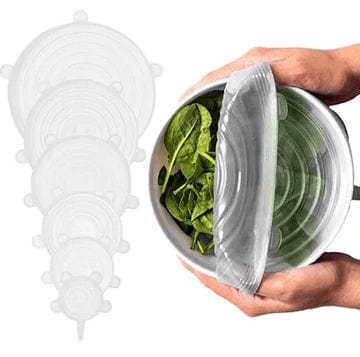 V915-KU0176X2-205259-00 Cook Easy 6pcs Silicone Stretch Lids Set - 2 Pack - Image 1