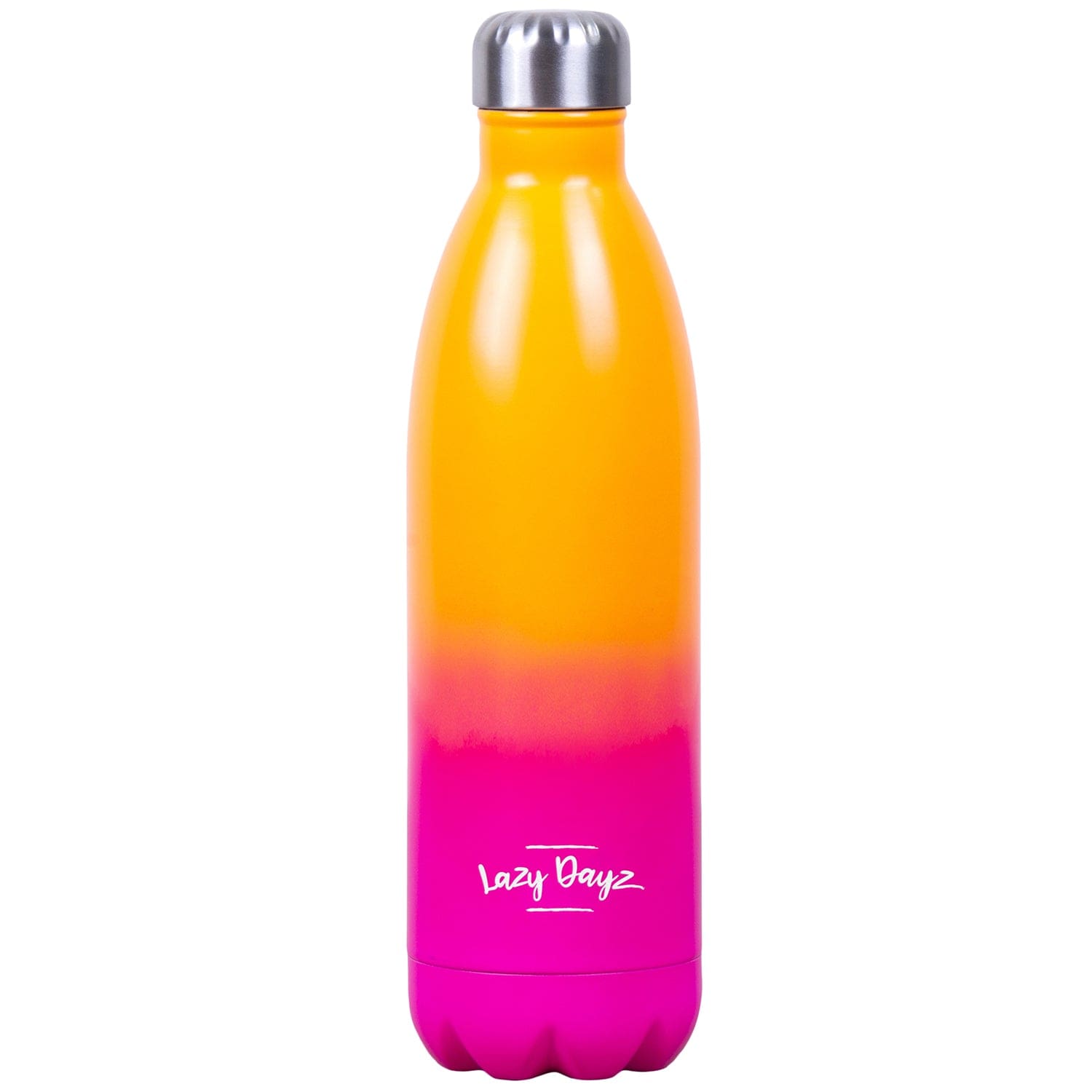 V915-LD0104-OP-204003-00 Lazy Dayz Jumbo Drink Bottle 1L - Orange Pink Ombre - Image 1