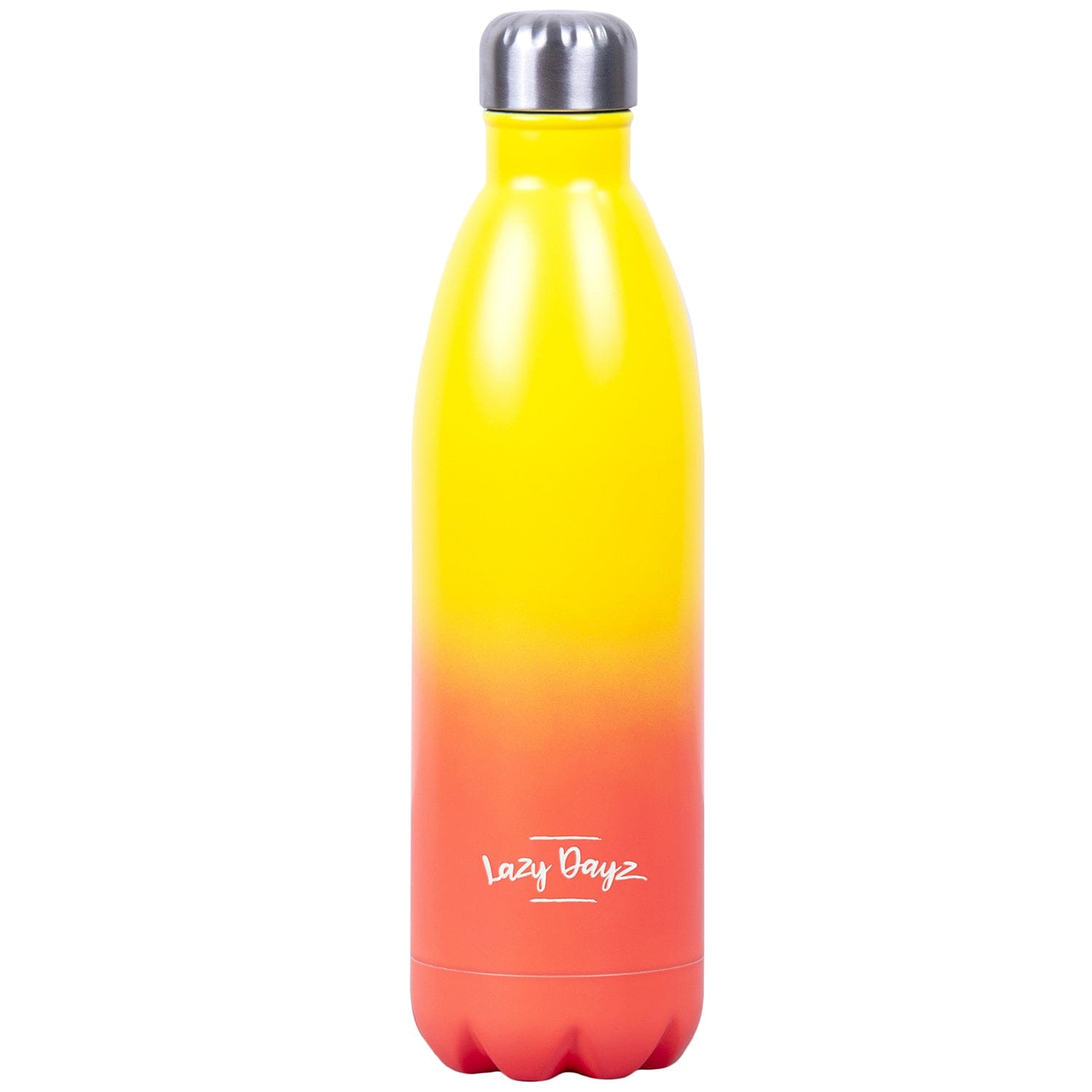 V915-LD0104-YO-203969-00 Lazy Dayz Jumbo Drink Bottle 1L - Yellow Peach Ombre - Image 1