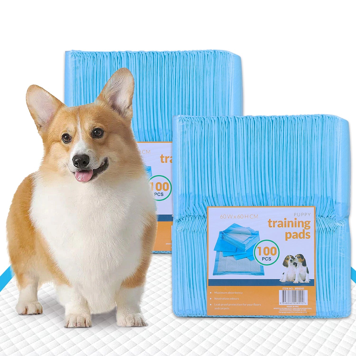 V915-MB0045X2-203654-00 200pcs Dog Absorbent Training Pad 60 x 60 cm - Image 1