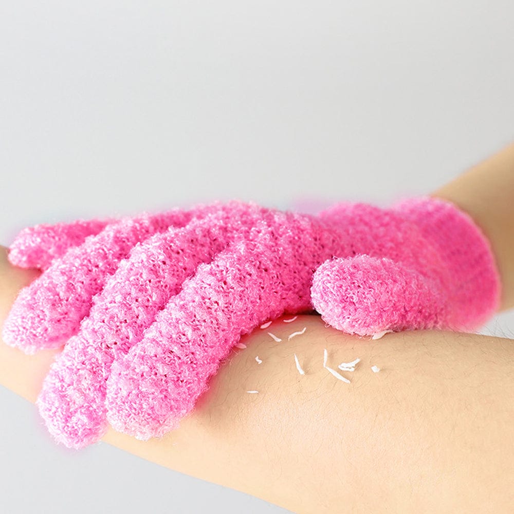 V915-PE0259-PK-203633-00 LIVING TODAY Exfoliating Gloves Pink - Image 1