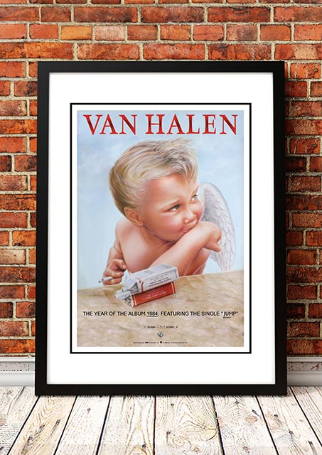 V967-A30458-A3-223626-00 Van Halen '1984' In Store Poster - Framed A3 - Image 1