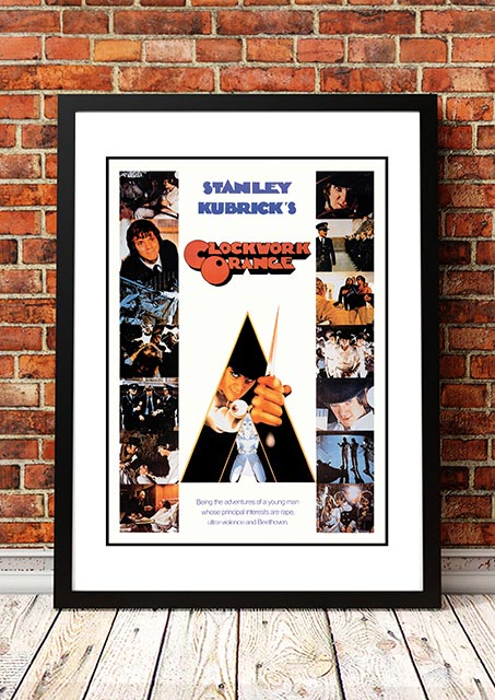 V967-CMP34-A2-202504140935-00 Clockwork Orange' Cult Movie Poster! - Framed A2 - Image 1