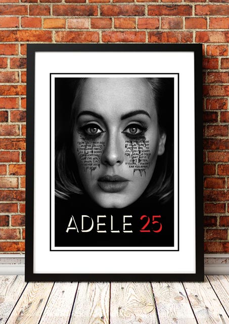 V967-SS0431-A2-202504150906-00 Adele '25' In Store Promotional Poster - Framed A2 - Image 1